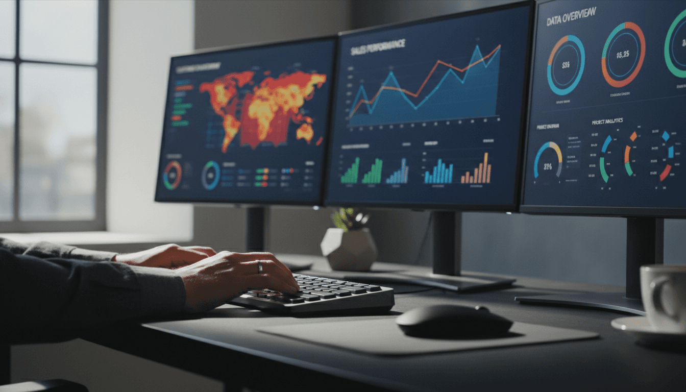 Viktor Logistics founder building AI business systems at modern workspace