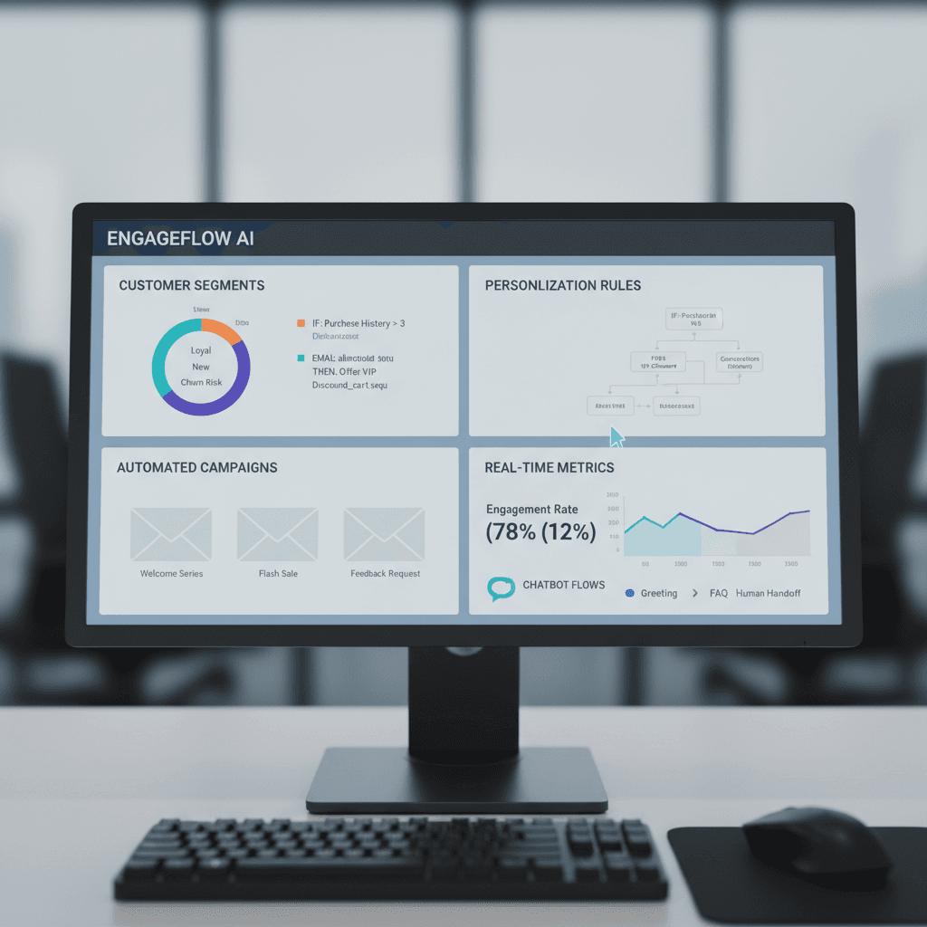 CRM and email automation dashboard