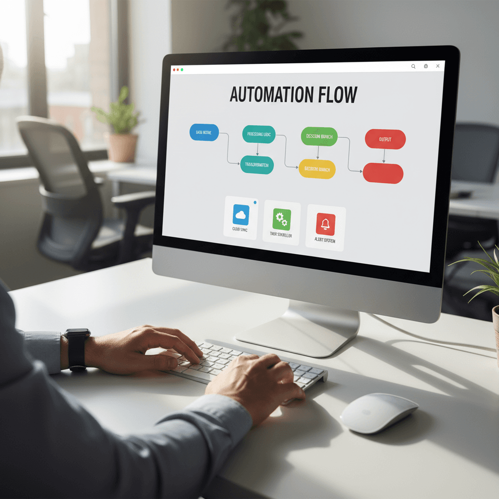Digital workflow automation system interface with connected business processes